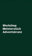 Adventskranz Meisterstück
