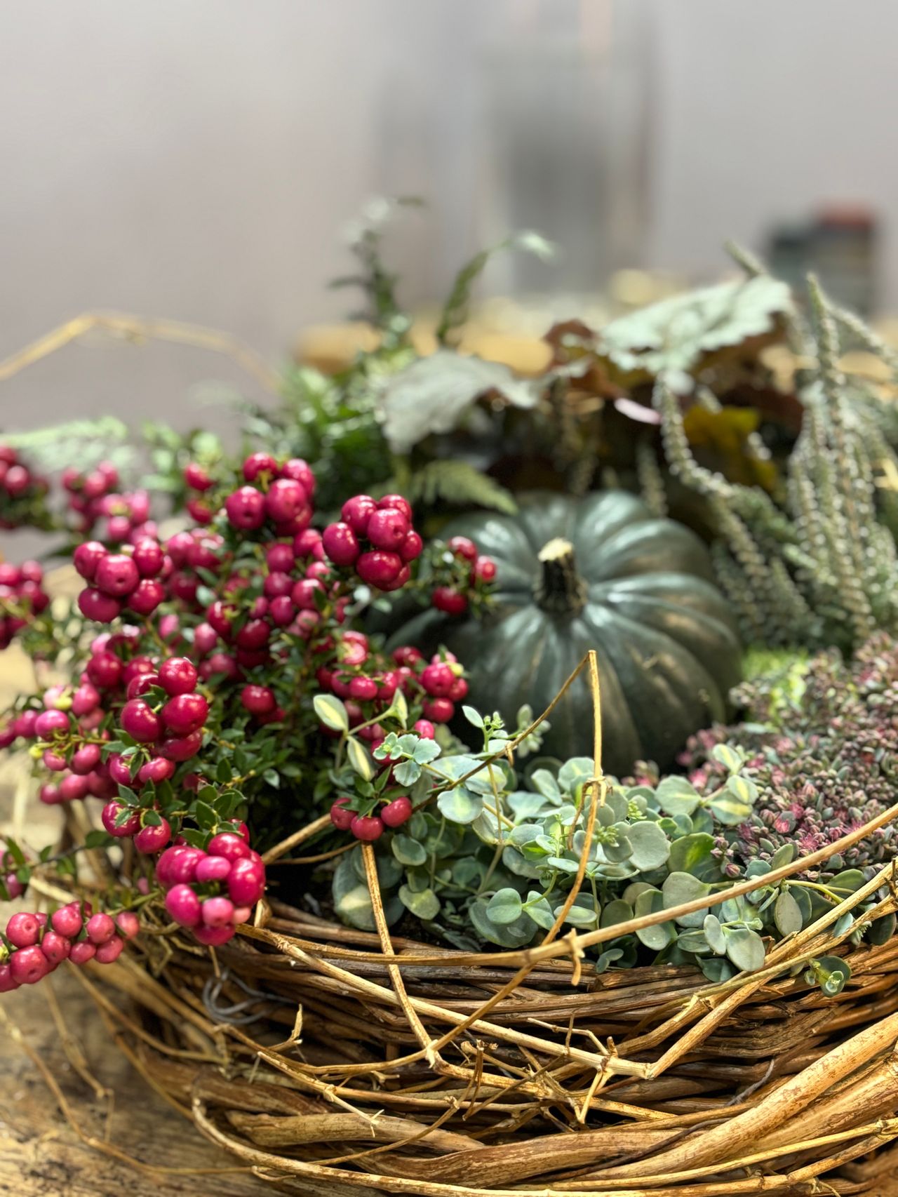 Workshop gepflanzter Frühlingskranz