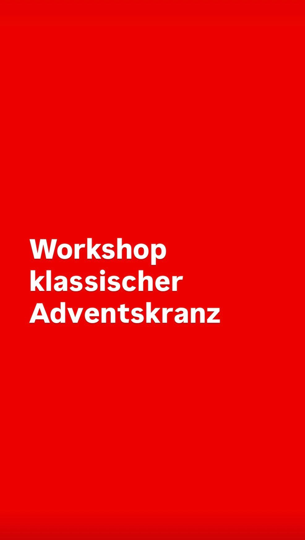 Adventskranz klassisch