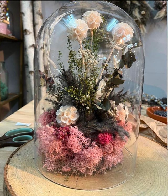 Workshop Blumen unter der Glocke