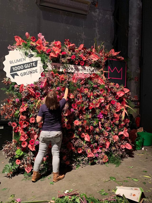 einslive eins live blumenwand flowerwall 1000guteGründe essen Bochum Jahrhunderthalle WDR