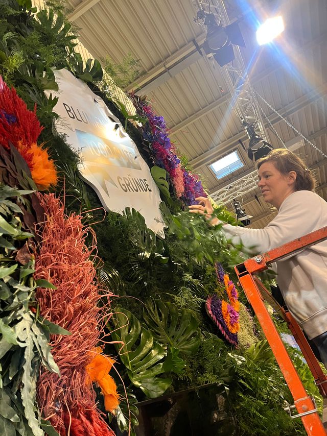 Blumenwand, tropical, Dschungel, NRW