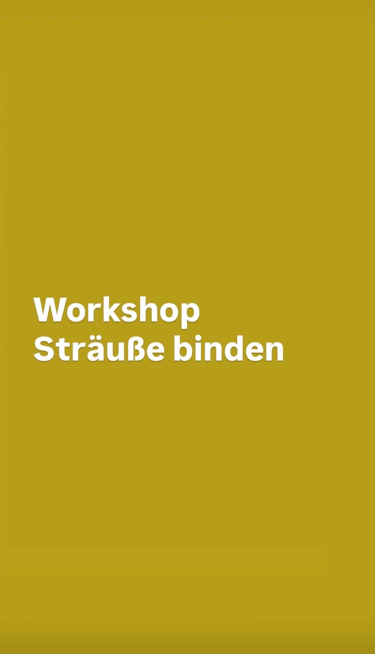 Sträuße binden