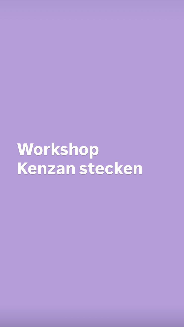 Kenzan Blumen stecken