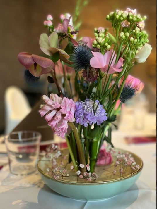 Kenzan Blumen stecken