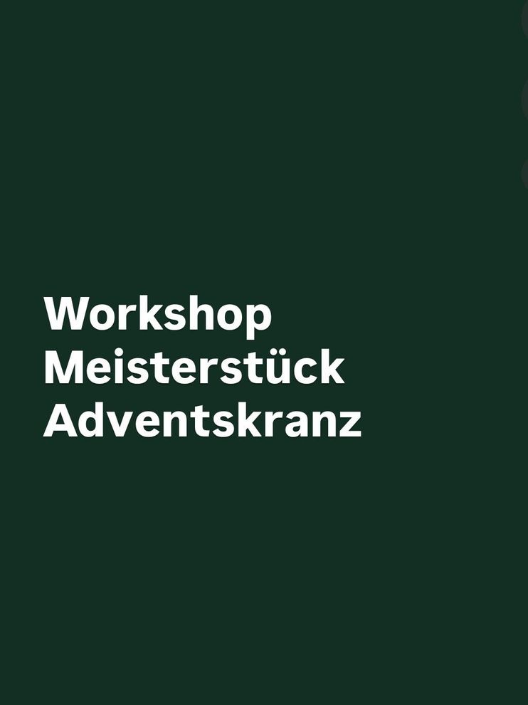 Adventskranz Meisterwerk