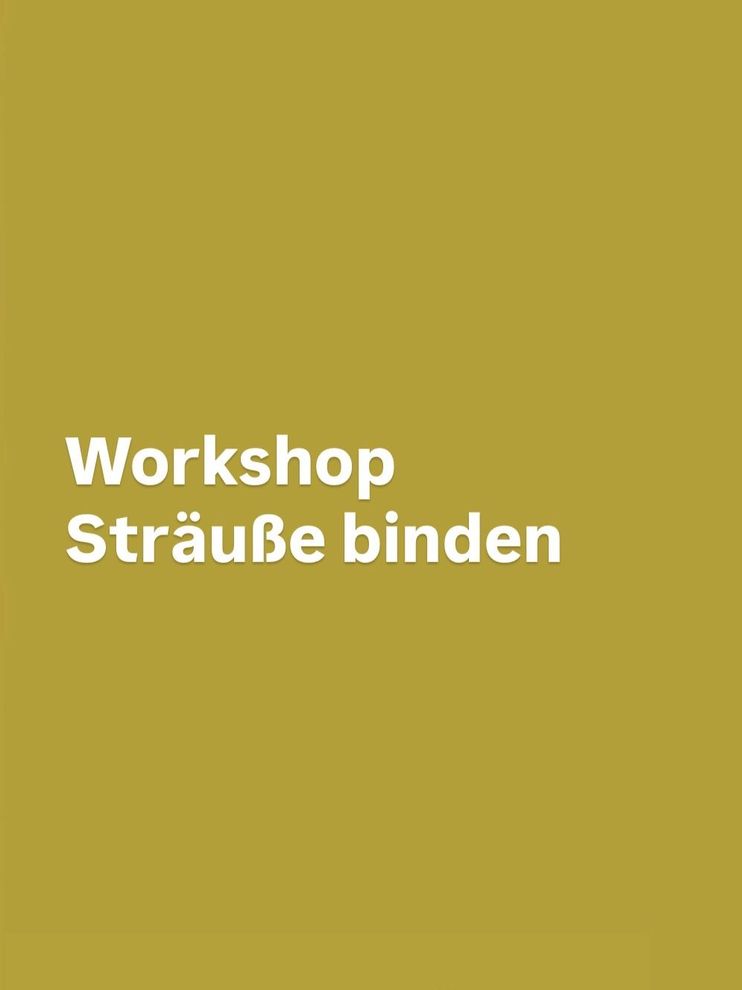 Sträuße binden